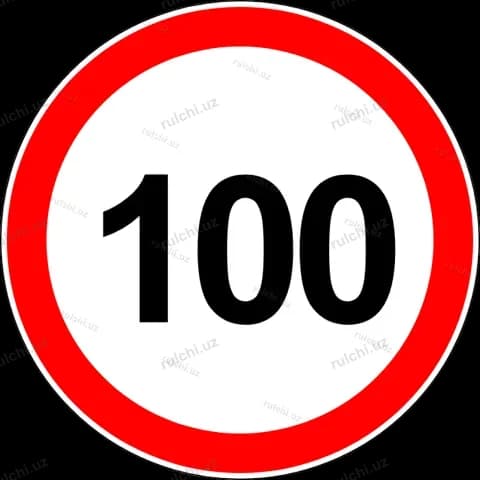 Ограничение максимальной скорости 100 км/ч